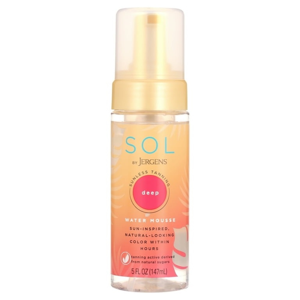 SOL by Jergens Deep Water Tanning Mousse 5oz Coconut Water Dye-Free Self Tanner